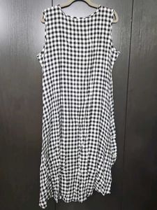 High Low Checkered Dress