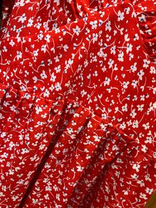 SHEIN Red Floral Maxi Dress