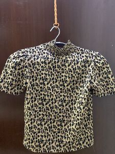 ZARA Leopard Print Top