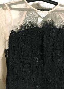 Net And Lace Prom Dress