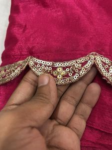 Elegant Maroon Saree