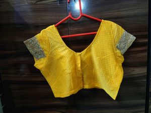 Elegant Yellow Embroidered Saree