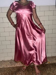 Satin Pink Dress