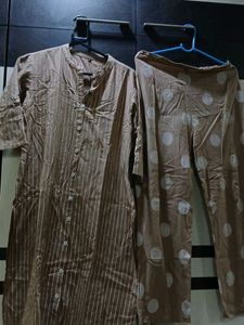 Cotton Kurta &amp; Pant Set