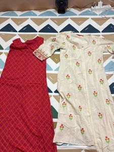 Embroidered Kurtis - Set of 2