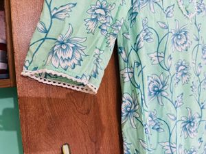 Light Bluish Green Daily Wear Kurti