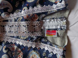 Vintage Paisley Print Dress