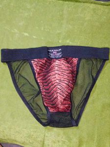 Men Pole Polar Transparent Tiger Print Briefs