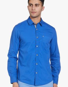 Mens Blue Shirt(100%cotton)