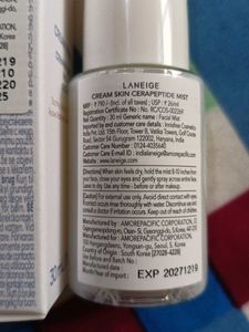 Laneige Cream Skin CeraPeptide Mist Brume