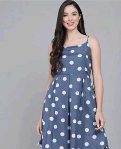 Sexy Polka Dot Midi Dress