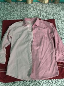 Two-Tone Pink Shirt
