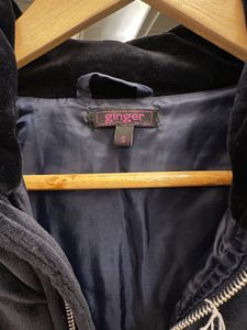 Stylish winter blue Velvet Jacket