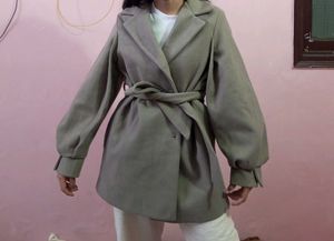 Elegant Belted Trench Coat