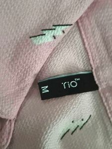 Pink Printed Crop Top