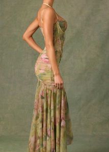 SAVANA FLORAL MAXI DRESS WITH HIGH SLIT