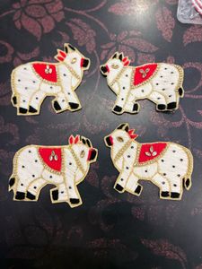 Embroidered Cow  butta patch  available