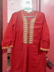 Elegant Embroidered Kurta