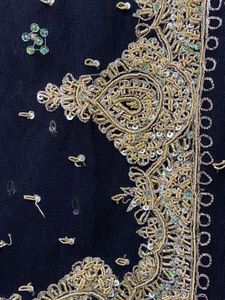 Dabka Work Saree