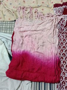 anarkali suit with stall