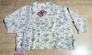 Floral Print Pullover Sweater