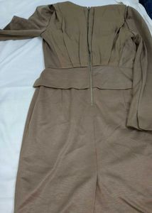 Elegant Brown Dress