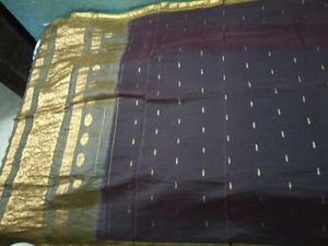 GentlyUsed KanchiPattu Saree with Stiched Blouse