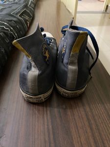 Converse Blue Leather Shoes