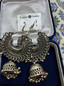 Silver Jhumka