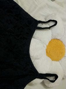 Black Lace Spaghetti Top