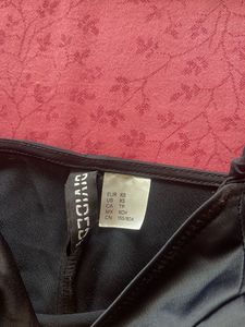 H&amp;M Black Satin Dress