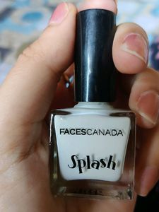 Faces Canada Splash Nail Paint Pure White Colour Nail Paint Non Used Nail Colour