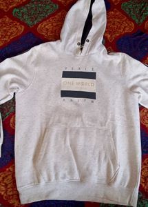 Men Branded Hoodie Off White
