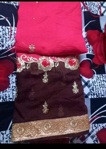 Combo Of 2 Full Embroidery Heavy Sarees