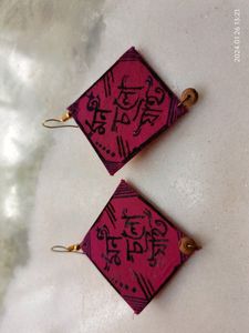 Handmade Fabric Earring