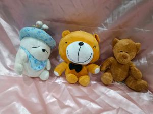 Combo Of 3 Imported Plush Toys