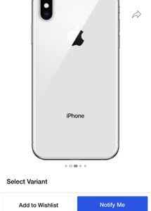 iPhone XS Dual Camera White