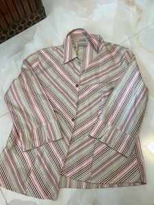 Striped Button-Down Shirt