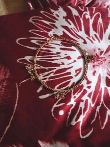 Gold Beaded Bangle Set Of 4