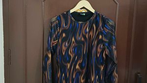 Brown Multicolour Dress