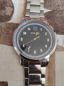 Sonata Silver Watch