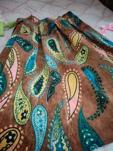 Paisley Print Skirt - Size (S, M)