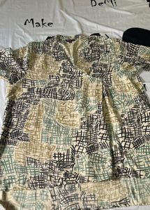 Printed Top &amp; Palazzo Set(cord Set)