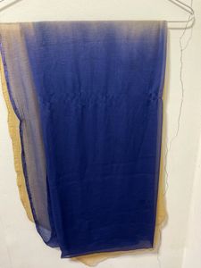 Blue And Beige Dupatta