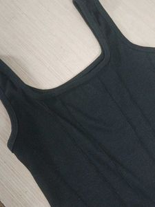 Black Corset Tank Top