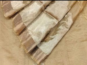 Golden Banarasi Silk Saree