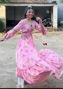 Floral Pink Maxi Dress