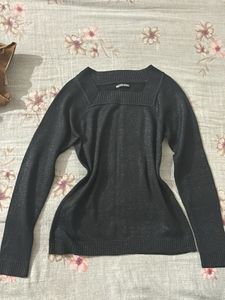 Square Neck Sparkle Sweater