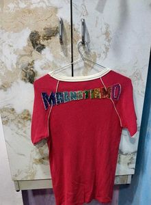 Gucci Red Ringer Top
