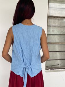 Chambray Sleeveless Vest